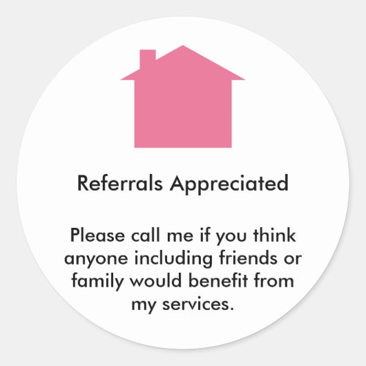 不動産仲介業者紹介評価 ラウンドシール (正面)