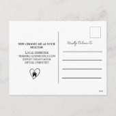 不動産仲介業者農業プロモーションバレンタインデー シーズンポストカード (裏面)