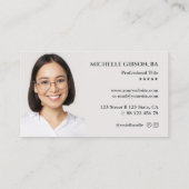 不動産仲介業者金ゴールドハウスモーゲージブローカミニマル 名刺 (裏面)