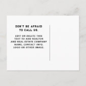 不動産仲介業者10月ハロウィンポストカード ポストカード (裏面)