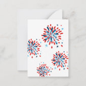 不動産仲介業者7月4日ポップ・アートのバイサンキュー ノートカード (裏面)