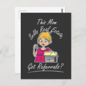 不動産仲介業者 – このママは不動産を販売実在する ポストカード (正面/裏面)