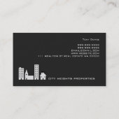 不動産仲介業者、エステ実在ート名刺 名刺 (裏面)