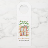 不動産仲介業者 | クリスマスバイのハートの家ポップ・アートの家 ボトルネックタグ (正面)