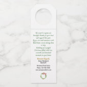 不動産仲介業者 | クリスマスバイのハートの家ポップ・アートの家 ボトルネックタグ (裏面)