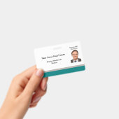 不動産仲介業者·モダン写真テンプレート·スタッフ名バッジ バッジ (手持ち)