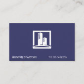 不動産仲介業者 |不動産実在代理業者 |プロパティ建物 名刺 (正面)