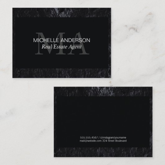 不動産仲介業者 |不動産実在代理業者 名刺 (正面/裏面)