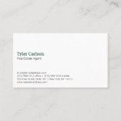 不動産仲介業者 |不動産実在代理業者 |投資家 名刺 (裏面)