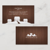 不動産仲介業者 |住宅 名刺 (正面/裏面)