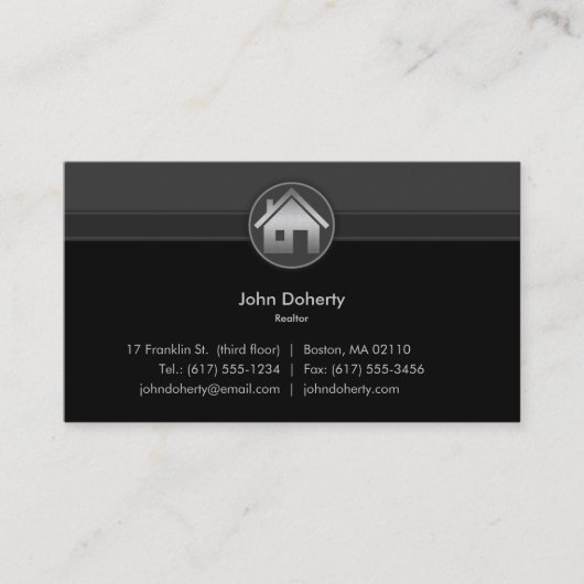 不動産仲介業者 名刺 (正面)