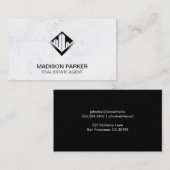 不動産仲介業者 | 商用プライベートのプロパティ | クラシック 名刺 (正面/裏面)