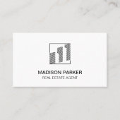 不動産仲介業者 |商用プライベートのプロパティ 名刺 (正面)