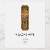 不動産仲介業者 新築おめでとう ホームパーティー ワインラベル (シングルラベル)