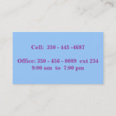 不動産仲介業者、販売の専門家 名刺 (裏面)