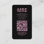 不動産仲介業者 IG 住宅ローン ブローカー ブラック ピンク 不動産 名刺 (裏面)