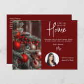 不動産仲介業者"No Place Like Home"ホリデーポストカード ポストカード (正面/裏面)