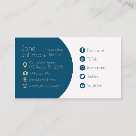 不動産仲介業者QRロゴ付き名刺デザイン 名刺 (裏面)