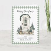 不動産会社のクリスマスカード　休暇の挨拶カード カード (正面)