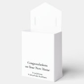 不動産会社のロゴ 現代の新築祝い フェイバーボックス (オープン)