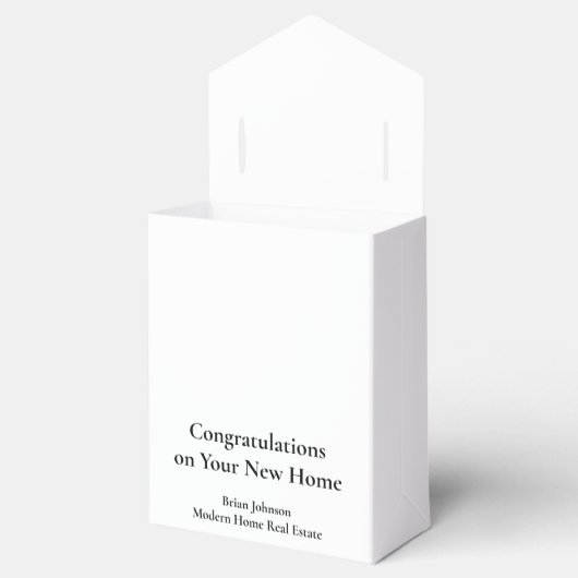 不動産会社のロゴ 現代の新築祝い フェイバーボックス (オープン)