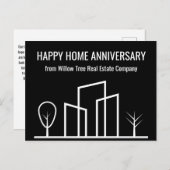 不動産会社オリジナル ハッピー ホーム アニバーサリー ポストカード (正面/裏面)