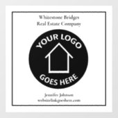 不動産会社カスタムロゴ リアルター マーケティング ウィンドウサイン (シート)