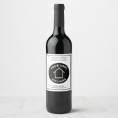 不動産会社カスタムロゴ リアルトーマーケティング ワインラベル (正面)