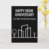 不動産会社 マーケティング オーダーメイド おしゃれな不動産仲介者 カード (黄色い花)