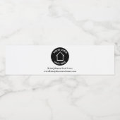 不動産会社 ロゴを追加 シンプルな不動産仲介業者 ペットボトルラベル (シングルラベル)