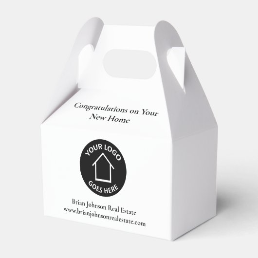 不動産会社 ロゴを追加 ハウスウォーミング フェイバーボックス (正面サイド)