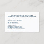 不動産名刺テンプレート 名刺 (裏面)