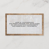 不動産実在ロゴ |大理石レザー 名刺 (裏面)