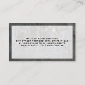 不動産実在ロゴ | 大理石石板 名刺 (裏面)