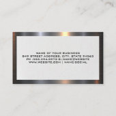 不動産実在ロゴ |金属トリム事業 名刺 (裏面)