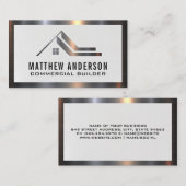 不動産実在ロゴ |金属トリム事業 名刺 (正面/裏面)