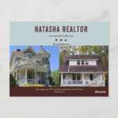 不動産実在代理マーケティングがQRコードを販売した ポストカード (裏面)