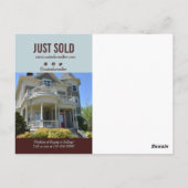 不動産実在代理マーケティングがQRコードを販売した ポストカード (裏面)