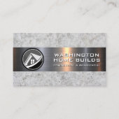 不動産実在住宅 |メタリックロック 名刺 (正面)