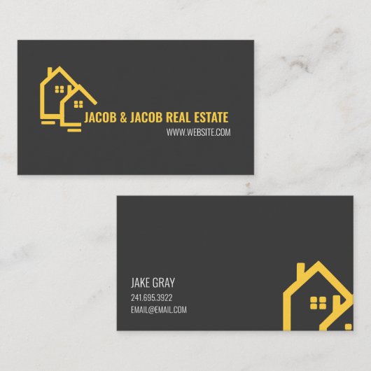 不動産実在名刺 名刺 (正面/裏面)