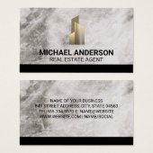 不動産実在建物ロゴ |大理石 (正面&裏面)