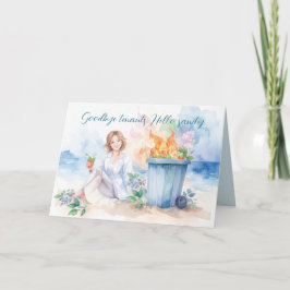 不動産屋さんおめでとう！　入居者さんたちとはおさらば。こんにちは、正常な生活。 サンキューカード