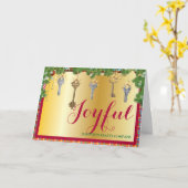 不動産屋さんのホリデーグリーティングカード(折り畳み式) カード (黄色い花)