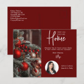 不動産屋さんのホリデー・ポストカード「家ほど良い場所はない」 ポストカード (正面/裏面)