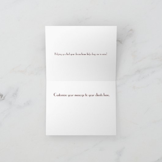 不動産屋さんへの感謝のカード サンキューカード (内部)