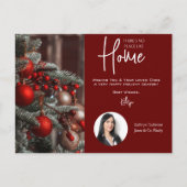 不動産屋さん用「家ほど素敵な場所はない」ホリデー ポストカード (正面)