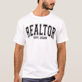 不動産屋さん用Tシャツ、個性的な不動産エージェントへのプレゼント Tシャツ (正面)