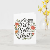 不動産屋なら売りたくなる物件 カード (黄色い花)