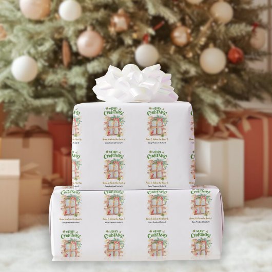 不動産屋のクリスマス｜心がある場所がホーム ラッピングペーパー