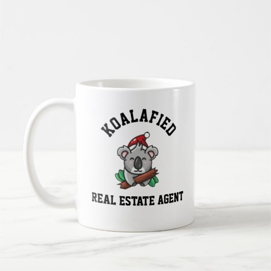 不動産屋実在営業者 コーヒーマグカップ (左)